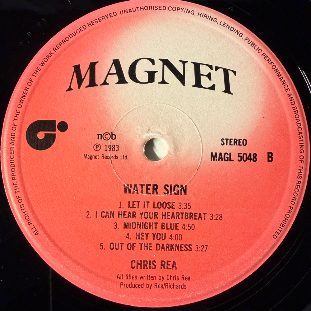 Chris Rea - Water Sign (Скандинавия 1983г.)