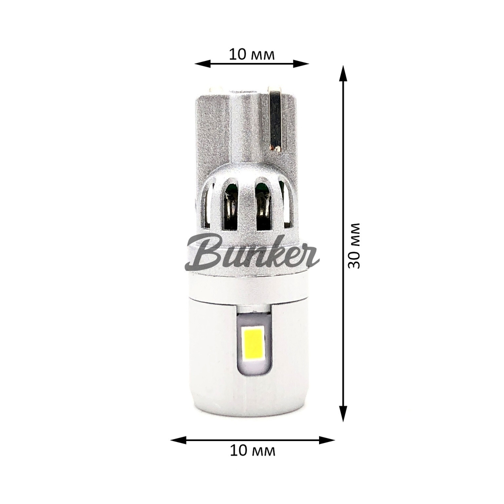 Светодиодные автомобильные LED лампы TaKiMi T10-5GS5 (W5W) (белый),12V
