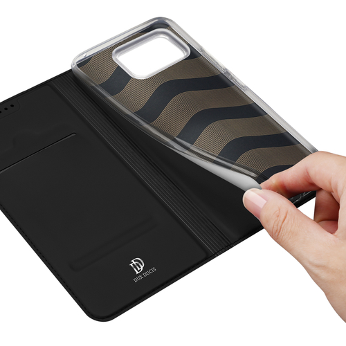Чехол книжка из PU кожи черного цвета от Dux Ducis для смартфона ASUS Zenfone 12 Ultra, серия Skin Pro Series Case