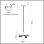 5616/1 LN SUSPENTIONI Подвес 1*40W IP20 220V TANZANIA