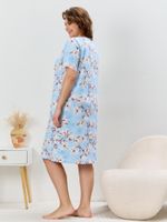 Ночная сорочка Узор-1 Виотекс ГОЛУБОЙ