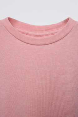 ZARA ЛОНГСЛИВ ИЗ СМЕСОВОЙ ШЕРСТИ С ШАРФОМ, РОЗОВЫЙ