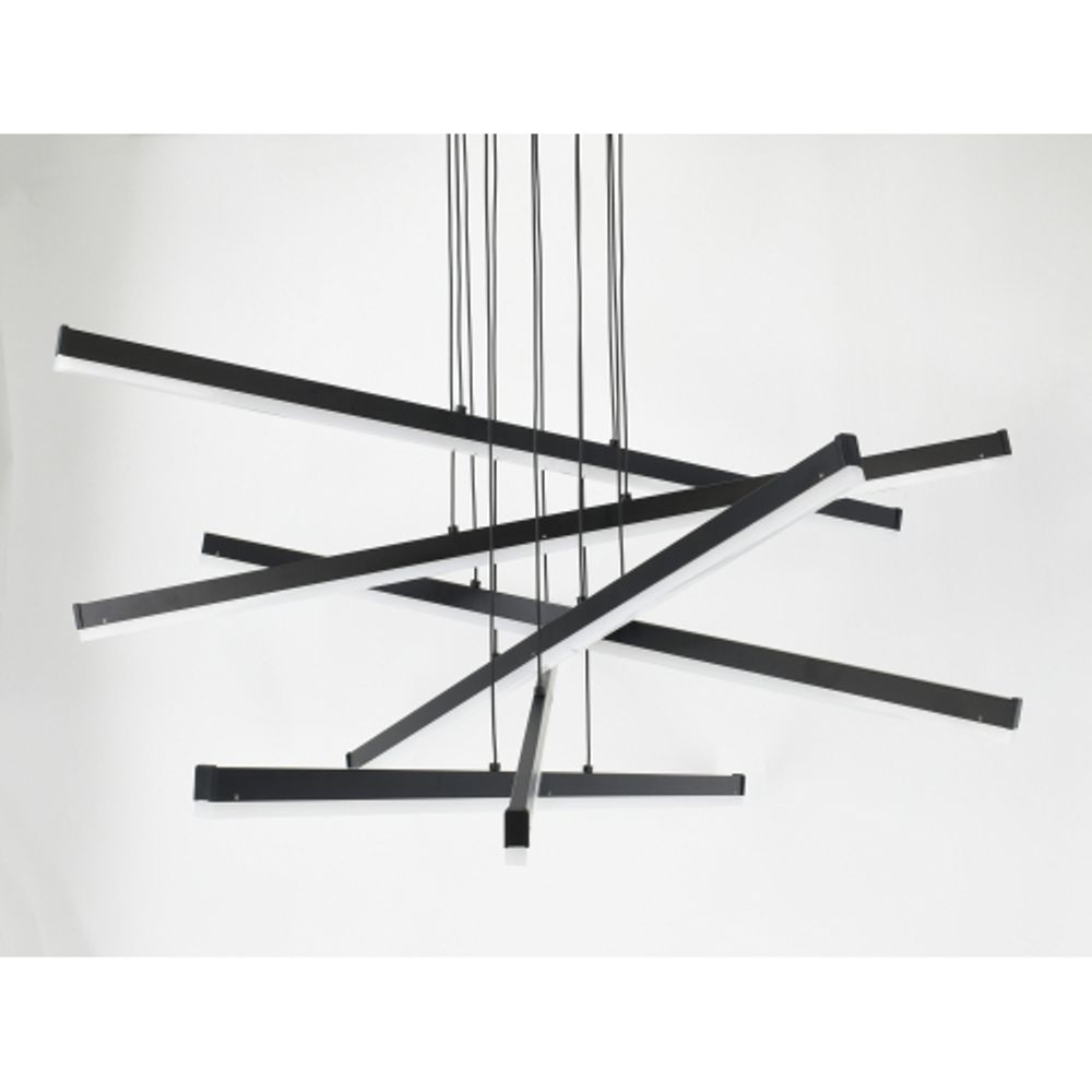 Светильник подвесной (подвес) Rivoli Mabel 6183-201 LED 120 Вт 3000-6000К чёрный светодиодный с пультом