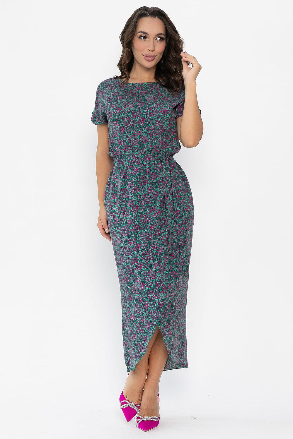 Платье Небесная симфония (зеленое) П15793-12М LT Collection
