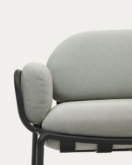 Joncols уличный алюминиевый 2-местный диван серого цвета 165 см Испания 