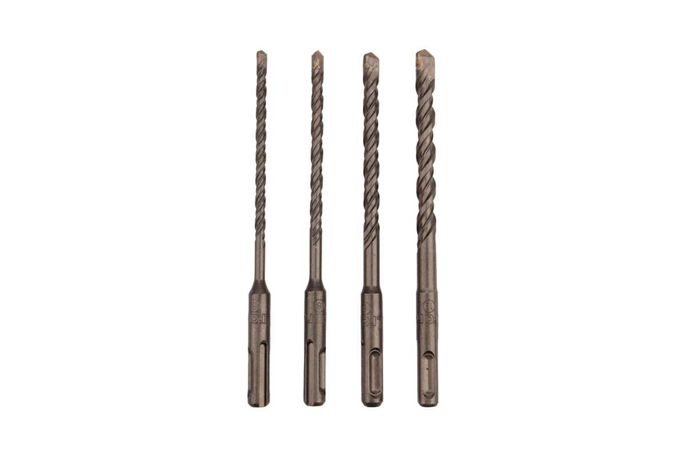 Набор буров по бетону 5-6-8-10x160x100 мм, 4 шт, SDS Plus KRANZ KR-91-0405