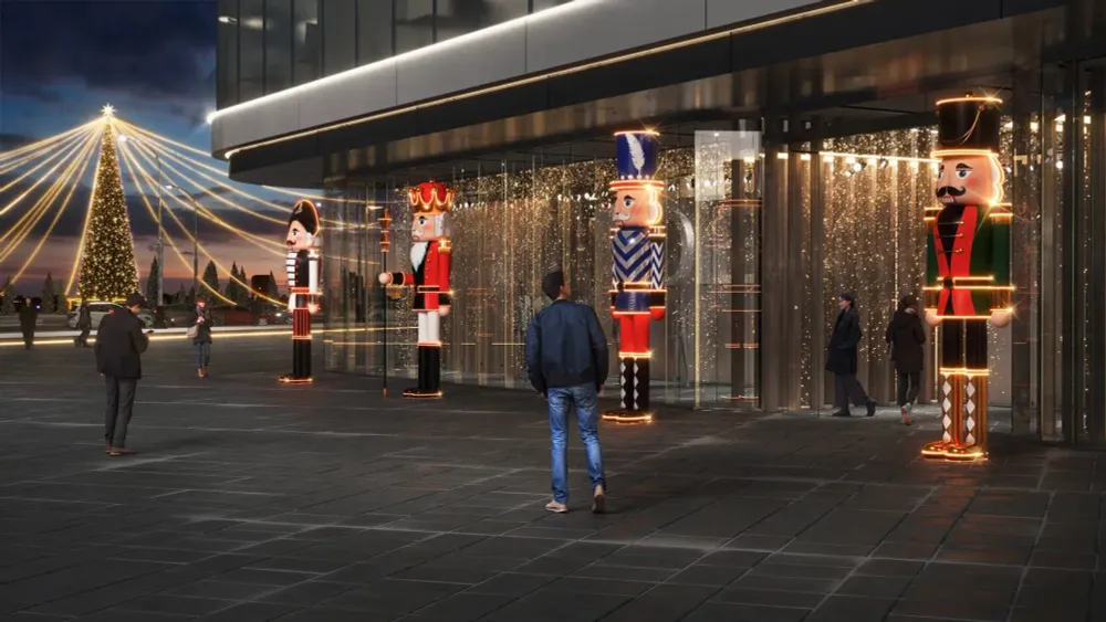 Большая фигура "Щелкунчик" солдатик