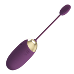 Фиолетовое виброяйцо Abner с управлением через приложение