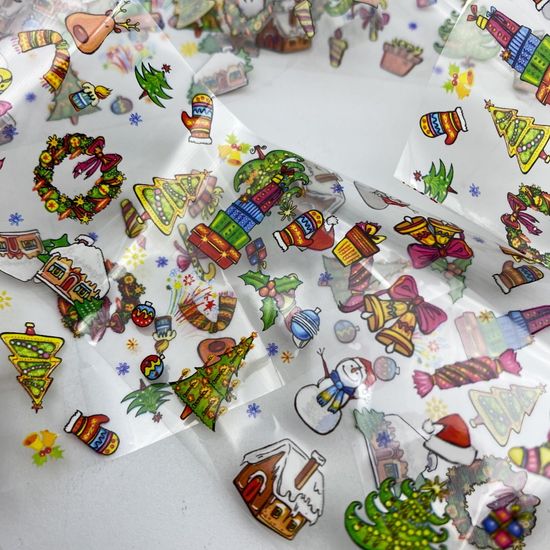 Фольга для дизайна новогодняя №2