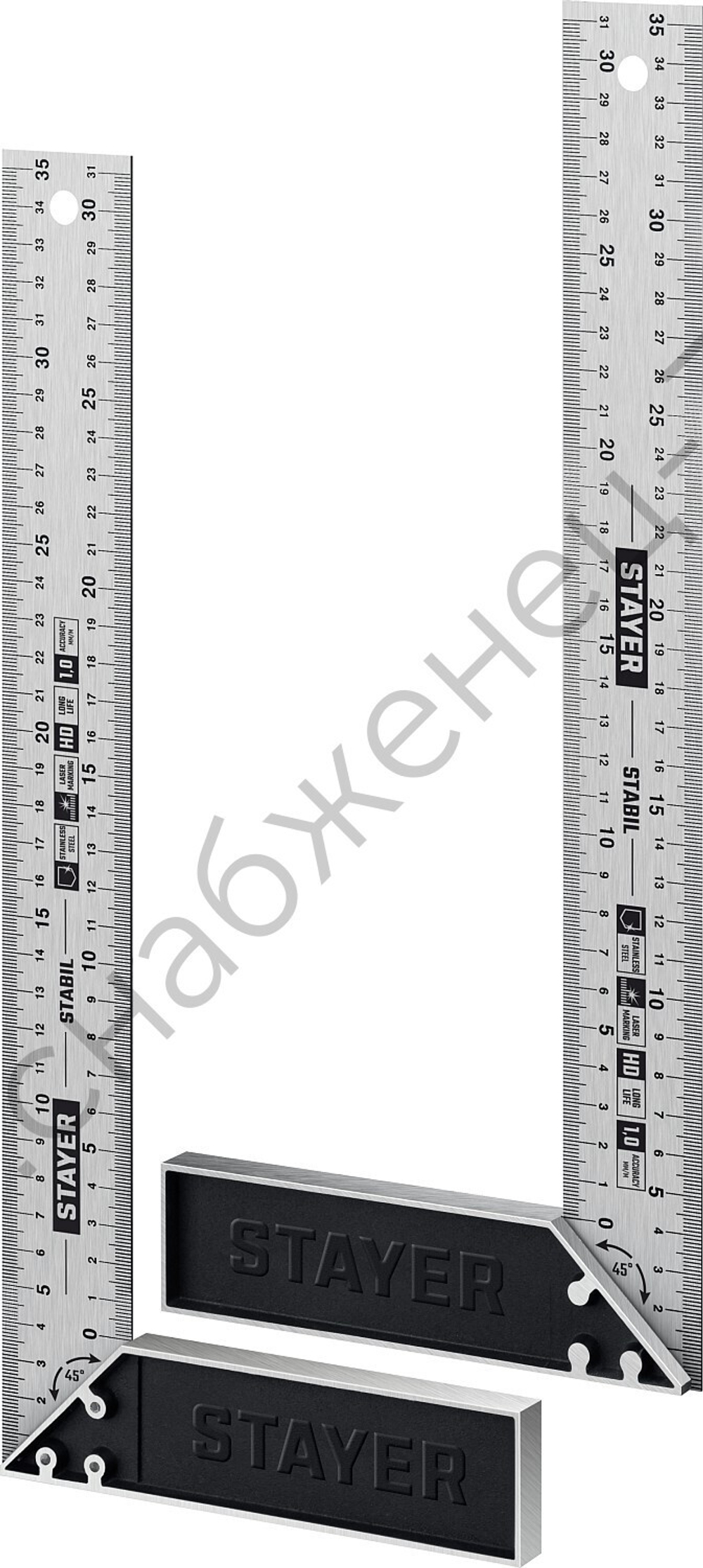 STAYER 350 мм, столярный угольник, Professional (3431-35)