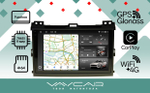 Магнитола для Toyota Land Cruiser Prado 120, Lexus GX470 (экран климата внизу) - Vaycar VA77-0456-2K на Android 13, 8-ядер, 2K QLED, ТОП процессор, CarPlay,4G SIM-слот