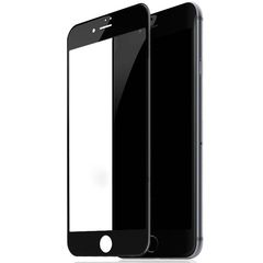 Защитное стекло 3D на весь экран 9H ANMAC + пленка задняя для iPhone 7, 8, SE 2020 (Черная рамка)