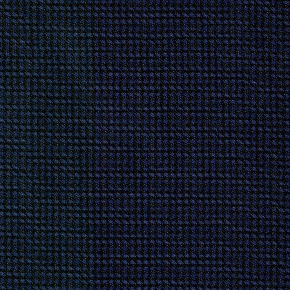 Мелкоузорчатая шерстяная ткань с шёлком чернильного и синего оттенка