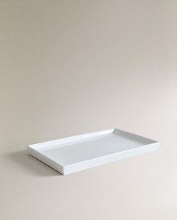 Zara Home поднос, фаянс, белый · 1576/043
