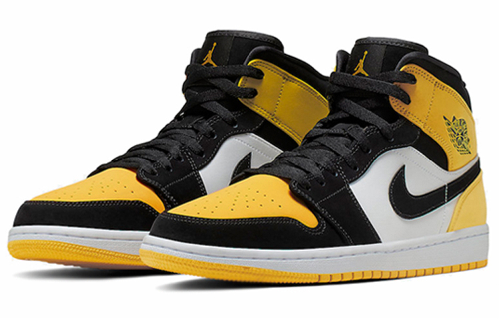 Jordan 1 Mid 'Yellow Toe Black'