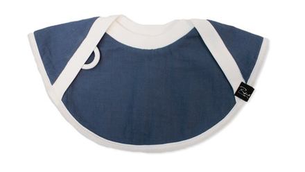 Двусторонний непромокаемый слюнявчик нагрудный ИНДИГО RinaAmari