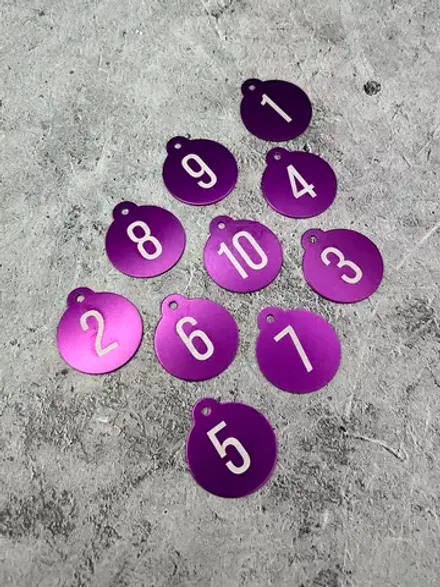 Номерки на ключи, металл