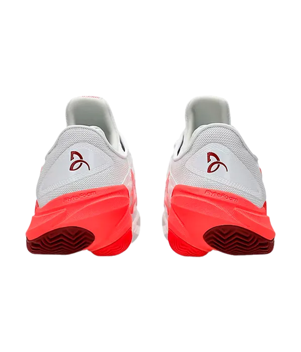 Asics Court FF 3 Novak Clay Белый-Электрический Красный 2025 Кроссовки