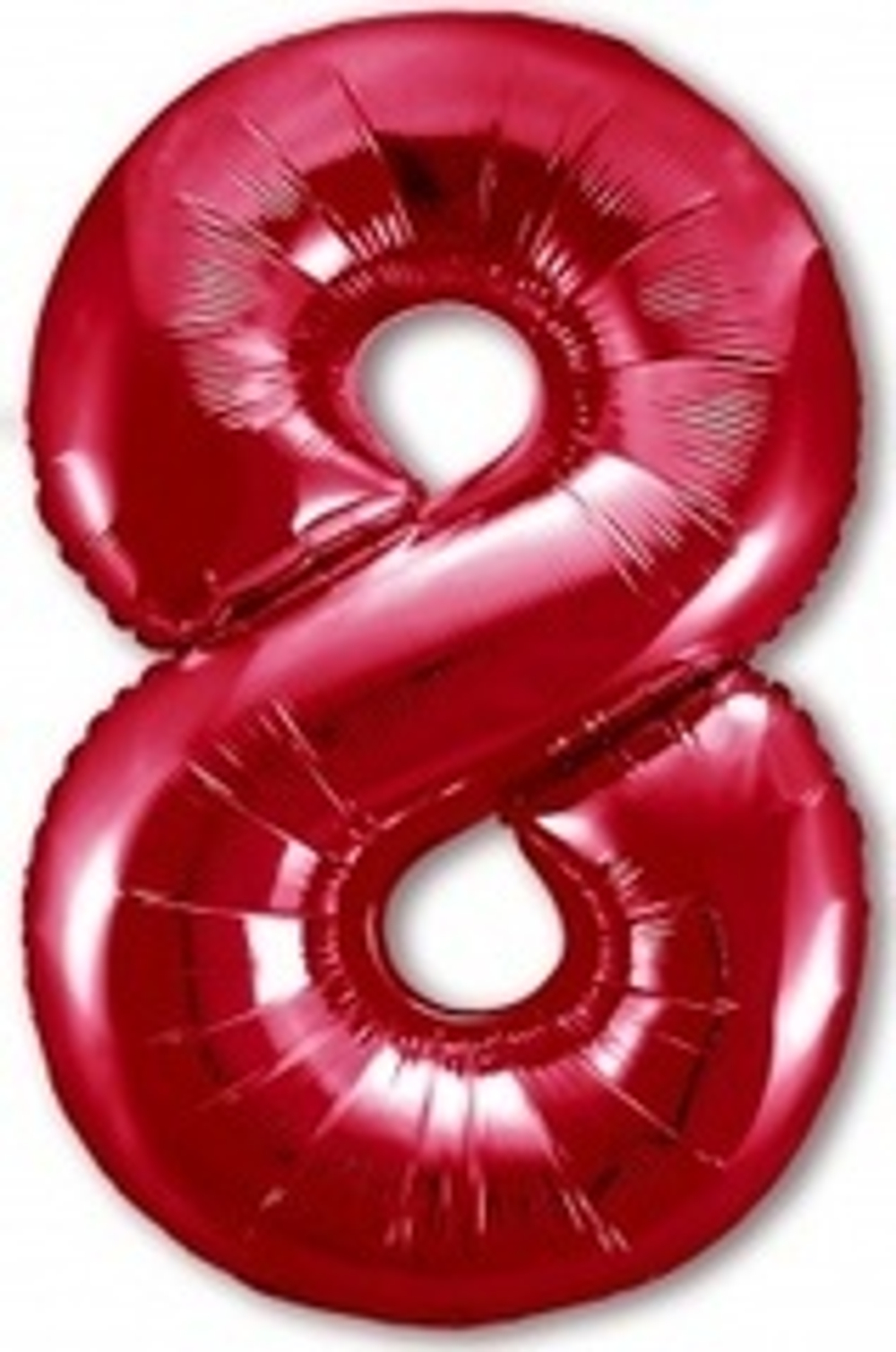 Р Цифра 8 Slim Красный (40''/102 см)