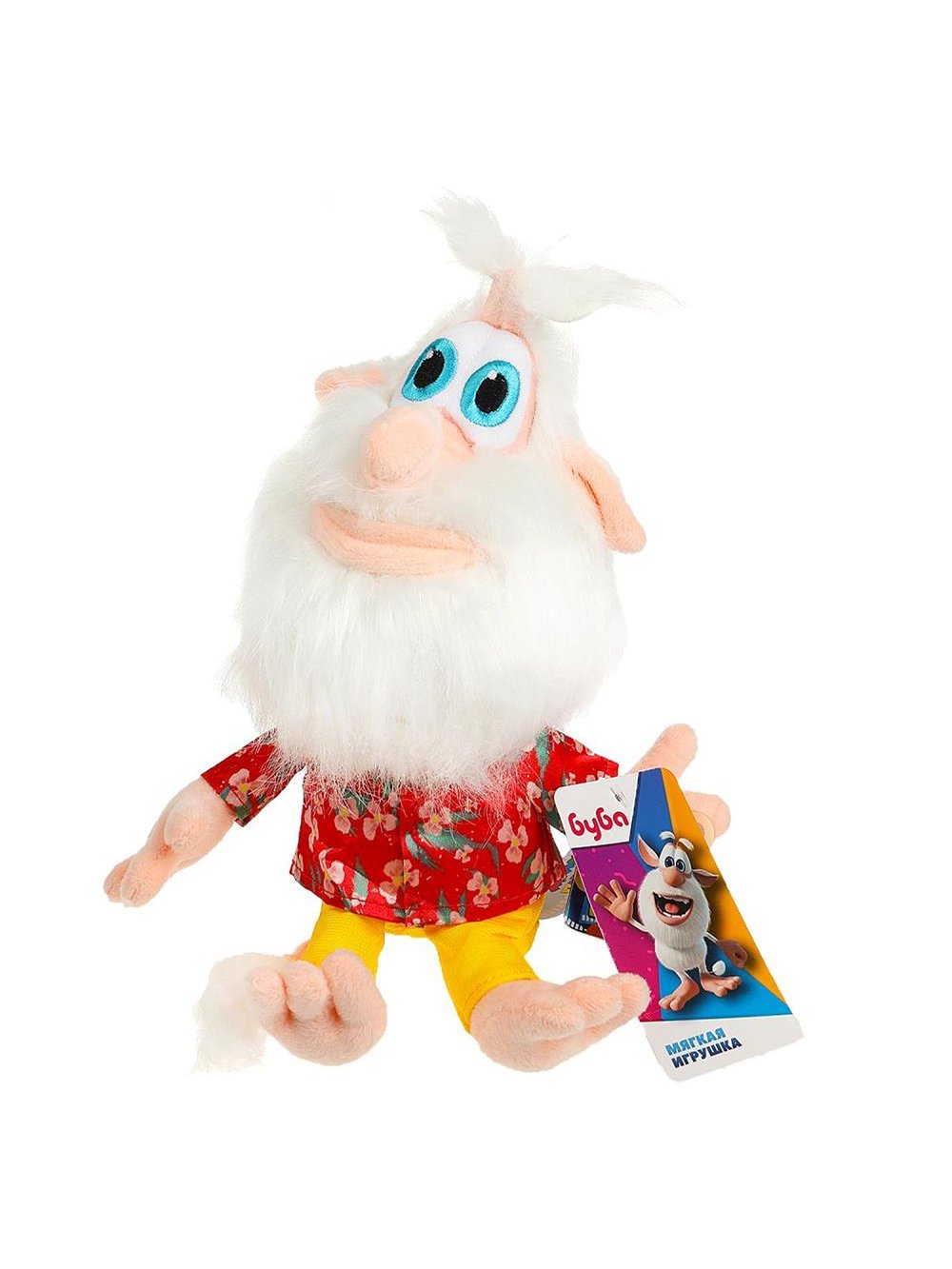 Игрушка мягкая БУБА в красной рубашке, 18 см, без чипа