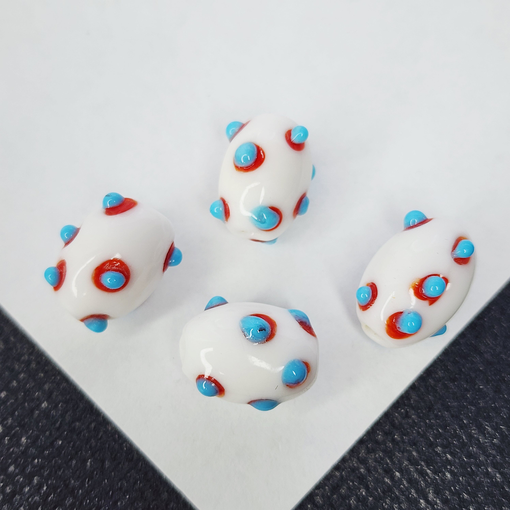 Бусины лэмпворк, крупные, акцентные, р-р 16×11мм, штучно