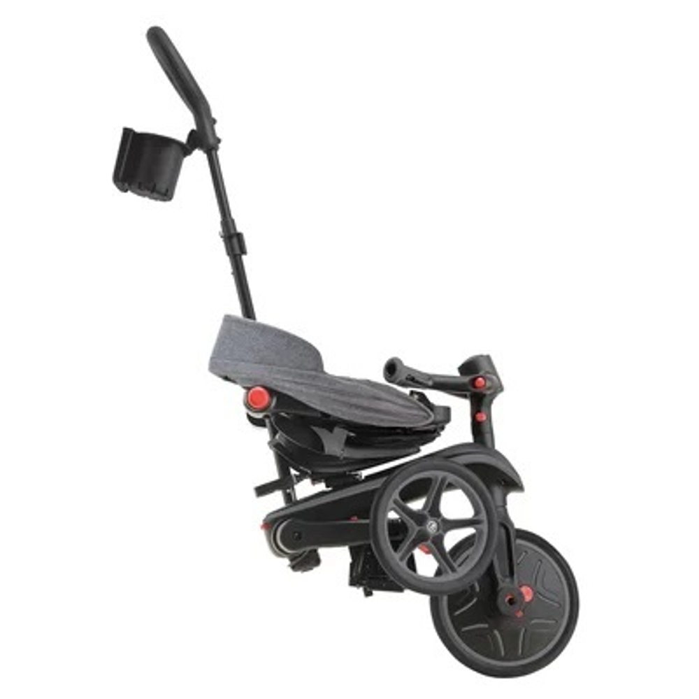 Велосипед-беговел Globber Trike Explorer Foldable 4 в 1 Black-Grey