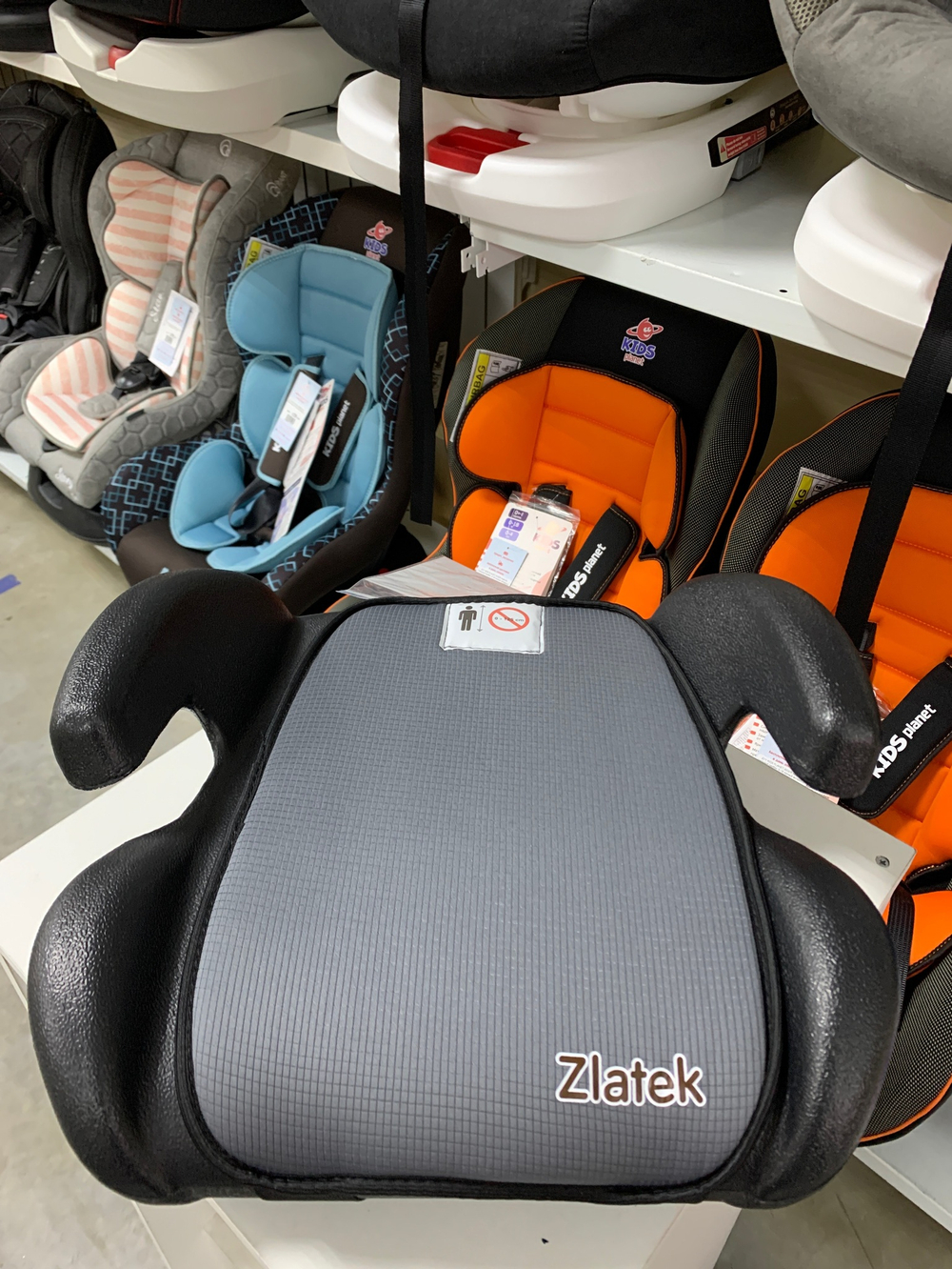 Бустер "GALS" серый, 6-12 лет, 22-36 кг, группа 3, шт