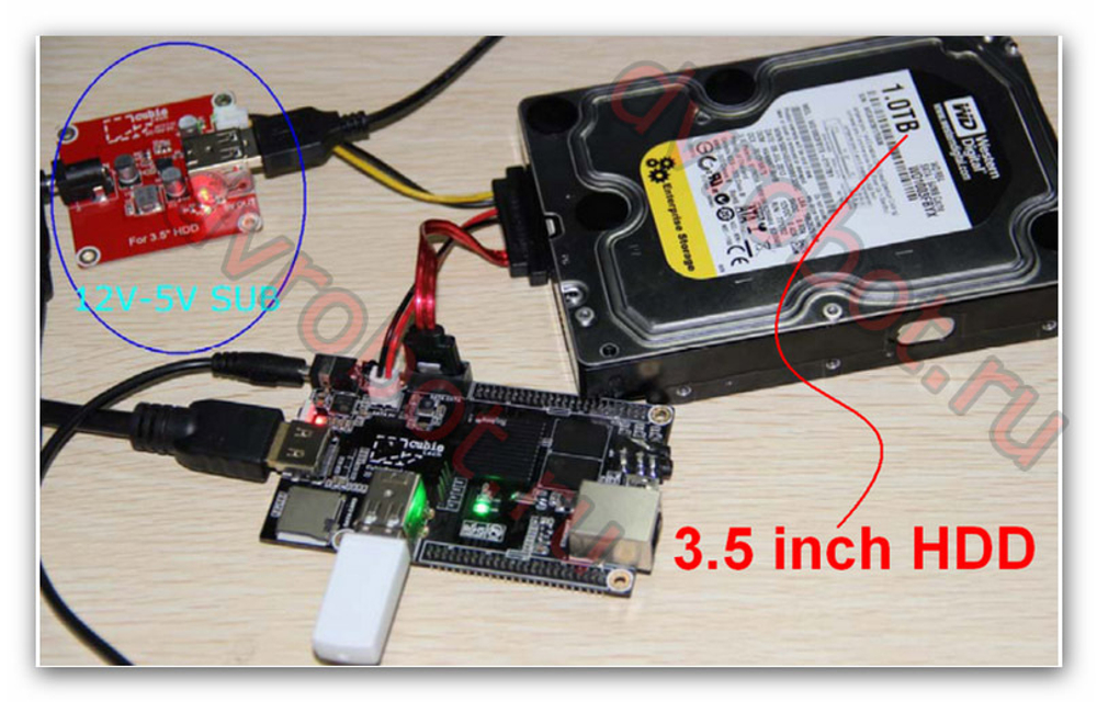 Переходник HDD Cubieboard