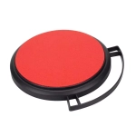 Крышка-сидение для ведра черная MaxShine, красная мягкая подушка, скоба для триггеров и кисточек, MSBL01-B