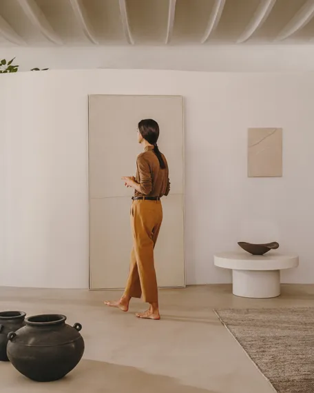 Mirta Картина из папье-маше бежевая 40 х 58 см