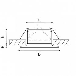 Встраиваемый светильник Lightstar Levigo 010023