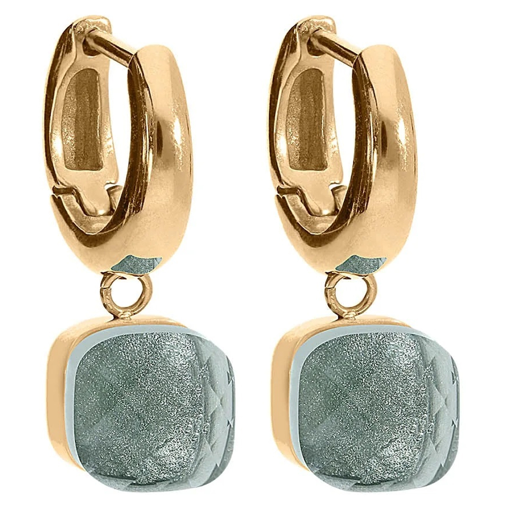 Серьги Qudo FIRENZE (G) Light Grey 107001/20-5223