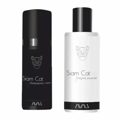Multipeptide Cream + Enzyme Powder Siam Cat PRO | Мультипептидный крем + Энзимная пудра (домашний набор)
