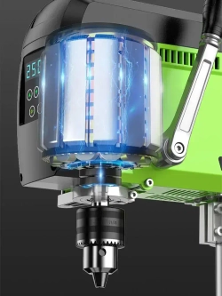 Станок сверлильный настольный BG-516809 для широкого спектра материалов, 0-2500 об/мин, 400 Вт, плавная регулировка оборотов, стационарная дрель с лазерным указателем