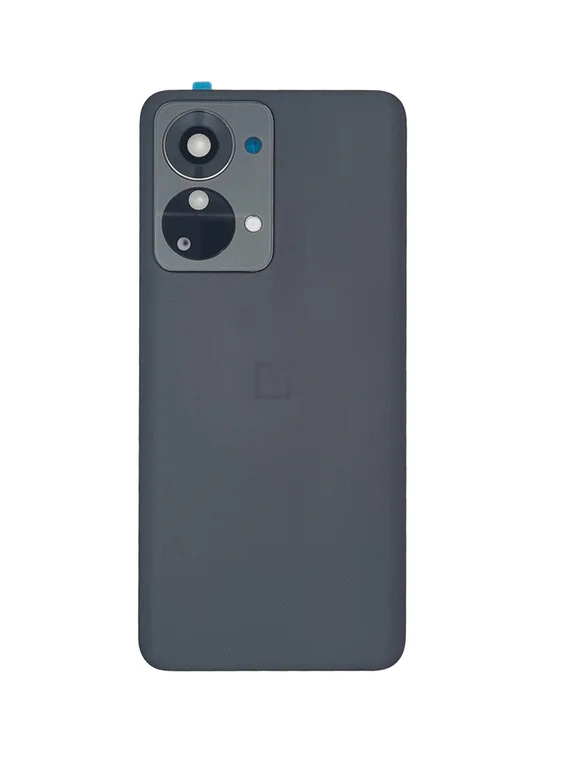Задняя крышка для OnePlus Nord 2T черная (Gray Shadow) со стеклом камеры