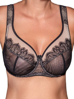 Бюстгальтер с легкой чашкой на каркасах Divine (Размер: 90C) (Цвет: черный с бежевым)