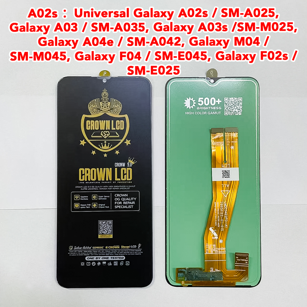 Дисплей Samsung A02S/ A03/ A04E/ A03S/ M04/ F04/ F02S; бренд Crown (как OR100)