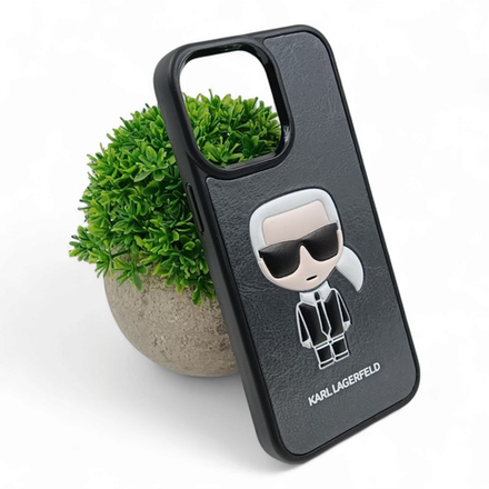 Чехол Leather Lagerfeld Karl для iPhone 15pro