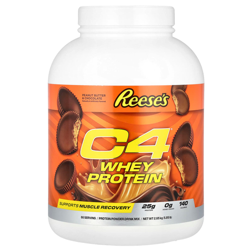 C4 / Cellucor, C4® Whey Protein, арахисовая паста и шоколад Reese's, 2,65 кг (5,85 фунта)