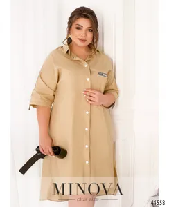 Платье 186Б-бежевый Minova