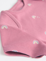 Боди с коротким рукавом для малышей Next N95-289, 7 шт., Белый, Розовый, Салатовый