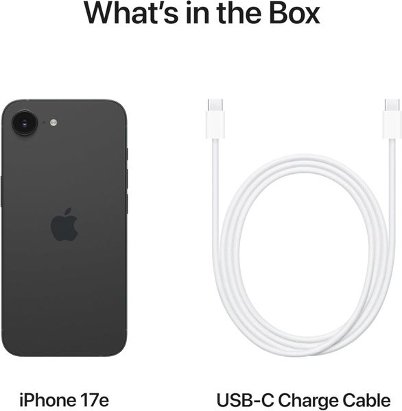 Смартфон Apple iPhone 17e 512 ГБ (Dual eSIM), Черный | Black