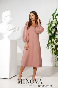 Платье 3177-пудра Minova