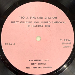 Виниловая пластинкаDizzy Gillespie And Arturo Sandoval – To A Finland Station LP