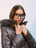 Пальто  демисезонное "Анель" коричневый