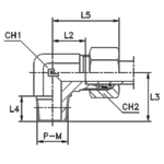 Штуцер FC90 DS20 NPT 1/2 (в сборе, B4)