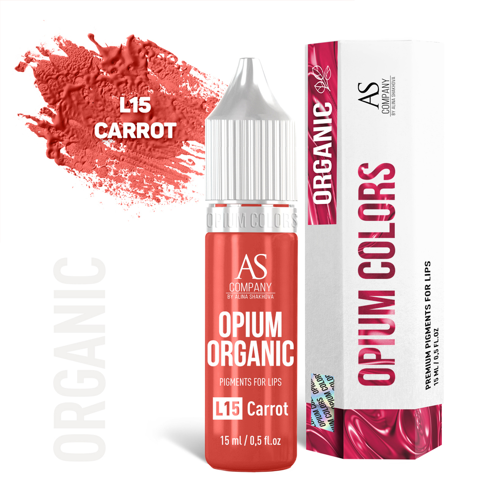 L15 CARROT ORGANIC пигмент для губ TM AS-Company OPIUM COLORS