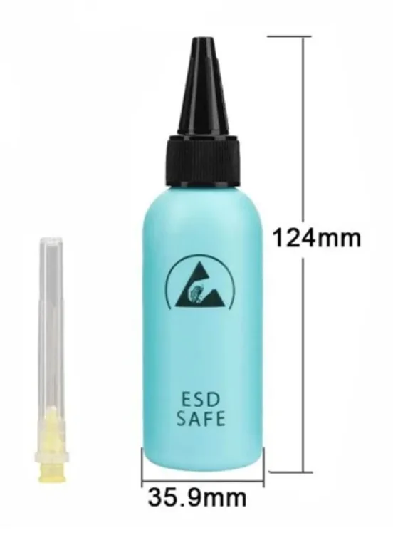 Флакон с иглой для антистатической очистки плат и ремонта телефонов 65 ml (Синий)