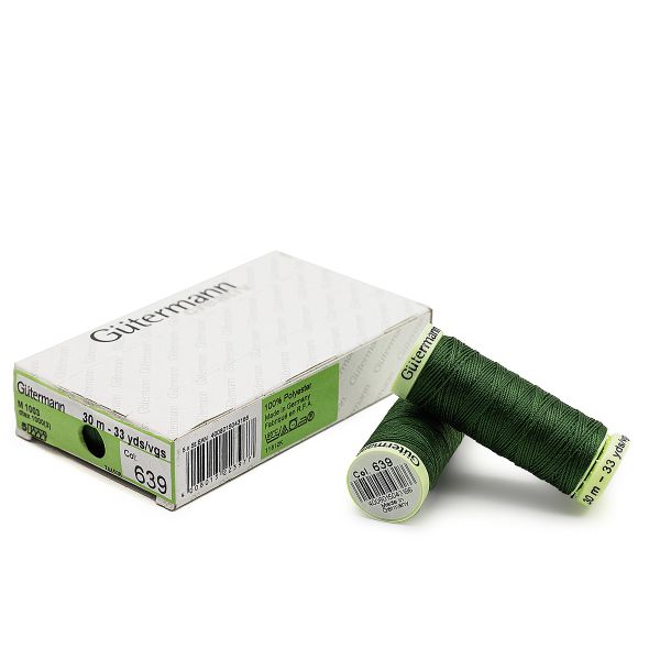 Нитки отделочные Gutermann Top Stitch 30 (30 метров), 5 кат. | 639 травяной