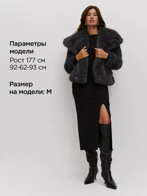 Шуба искусственная укороченная
